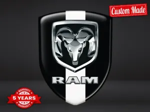 Dodge Harzaufkleber Custom Look Edle Dome Badges